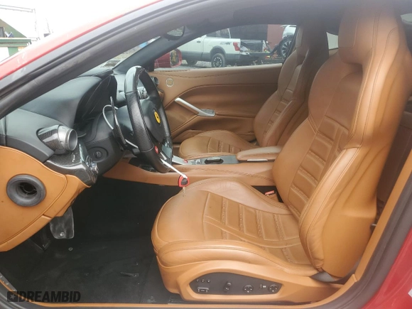 2013 Ferrari F12berlinetta with VIN ZFF74UFA7D0193622, listed as a Copart auction lot 51904615 with 0 mi miles and Salvage Title. Bid and sale history available at carsss.com. Image 7.