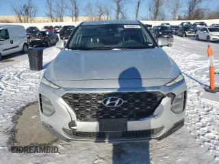2019 Hyundai Santa Fe SE z VIN 5NMS23AD8KH117866, wystawiony jako Copart lot #45498615 z przebiegiem 70 030 mil mil oraz Szkoda całkowita • Salvage title. Historia ofert i sprzedaży dostępna na DreamBid. Obrazek 5.