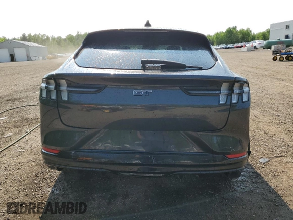 2022 Ford Mustang Mach-E GT with VIN 3FMTK4SX4NMA64535, listed as a Copart auction lot 58332095 with 57,418 mi miles and Salvage title. Bid and sale history available at DreamBid. Image 6.