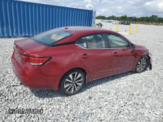 2020 Nissan Sentra SV with VIN 3N1AB8CV9LY306499, listed as a Copart auction lot 54952555 with 22,881 mi miles and Salvage Title. Bid and sale history available at DreamBid. Image 3.