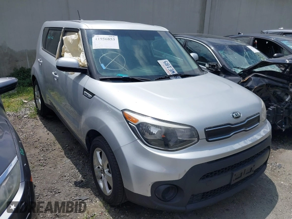 2017 Kia Soul with VIN KNDJN2A21H7448882, listed as a IAAI auction lot 41956853 with 60,767 mi miles. Bid and sale history available at carsss.com. Image 1.
