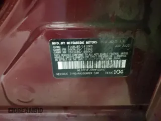 2022 Mitsubishi Mirage ES z VIN ML32FUFJ7NHF08897, wystawiony jako Copart lot #48678155 z przebiegiem 80 082 mil mil oraz Szkoda całkowita • Salvage title. Historia ofert i sprzedaży dostępna na DreamBid. Obrazek 12.