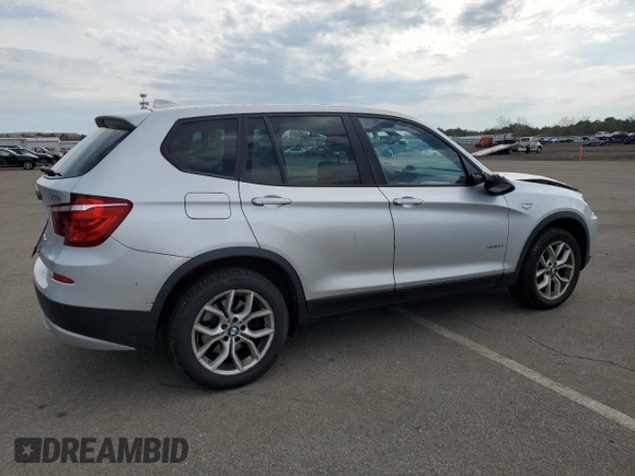 2013 BMW X3 xDrive28i with VIN 5UXWX9C5XD0A30504, listed as a Copart auction lot 53200135 with 52,252 mi miles and Salvage Title. Bid and sale history available at DreamBid. Image 3.