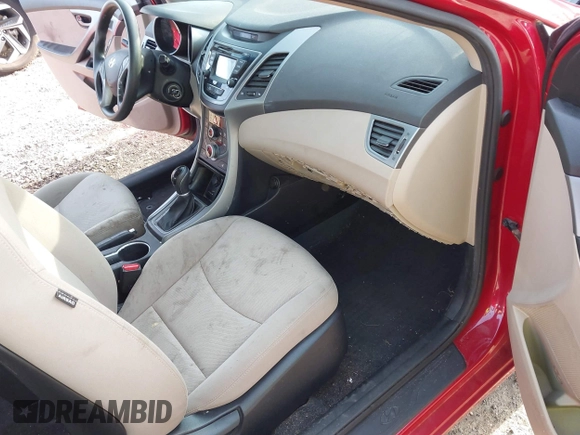 2014 Hyundai Elantra SE z VIN KMHDH4AE7EU058050, wystawiony jako IAAI lot #42139887 z przebiegiem 118 802 mil mil oraz . Historia ofert i sprzedaży dostępna na DreamBid. Obrazek 5.