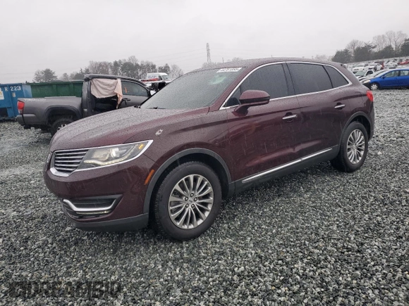 2017 Lincoln MKX Select with VIN 2LMPJ6KR2HBL38360, listed as a Copart auction lot 44761895 with 94,166 mi miles and Salvage Title. Bid and sale history available at carsss.com. Image 1.