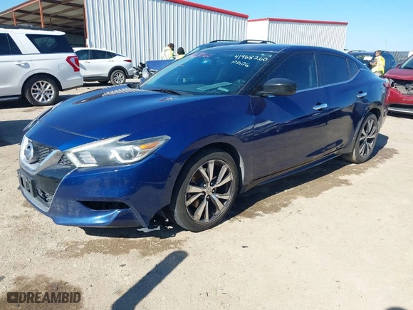 2016 Nissan Maxima 3.5 SR with VIN 1N4AA6AP6GC398426, listed as a IAAI auction lot 41468260 with 153,716 mi miles. Bid and sale history available at carsss.com. Image 2.