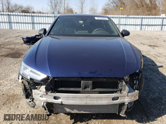 2019 Audi S4 Prestige with VIN WAUC4AF43KA002109, listed as a Copart auction lot 46342264 with 107,240 mi miles and Salvage Title. Bid and sale history available at carsss.com. Image 5.