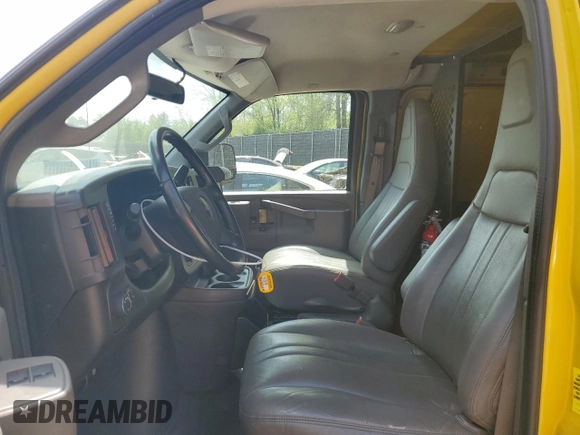 2021 GMC Savana Cargo with VIN 1GTW7AFP4M1176601, listed as a Copart auction lot 53842685 with 153,960 mi miles and Clean Title. Bid and sale history available at carsss.com. Image 7.