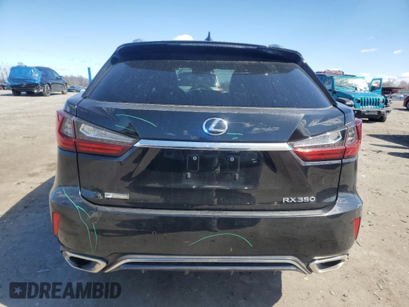 2019 Lexus RX 350 with VIN 2T2BZMCA7KC193018, listed as a Copart auction lot 50464015 with 90,667 mi miles and Salvage Title. Bid and sale history available at DreamBid. Image 6.