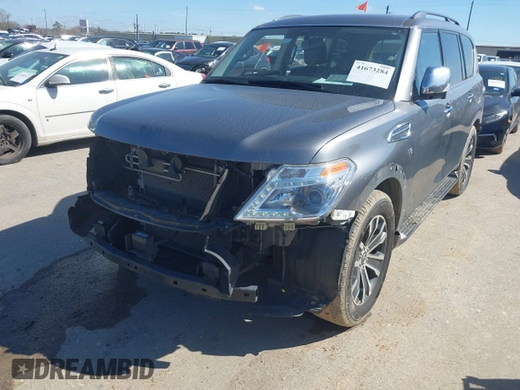 2020 Nissan Armada SL with VIN JN8AY2ND2L9110735, listed as a IAAI auction lot 41673284 with 80,407 mi miles. Bid and sale history available at carsss.com. Image 19.