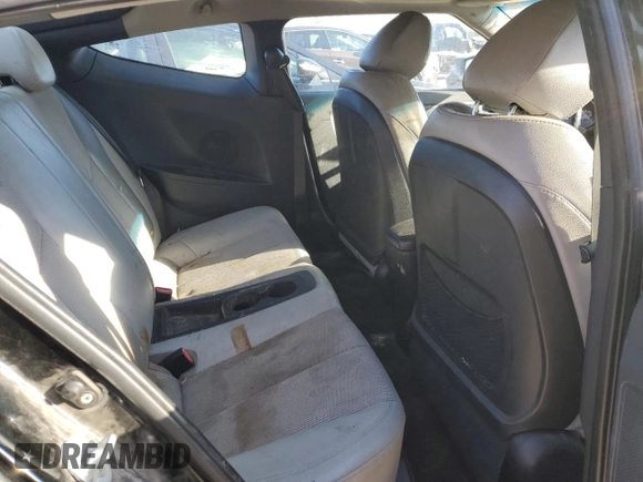 2012 Hyundai Veloster w/Red Int with VIN KMHTC6AD5CU030242, listed as a Copart auction lot 83016604 with 142,555 mi miles and Salvage title. Bid and sale history available at DreamBid. Image 10.