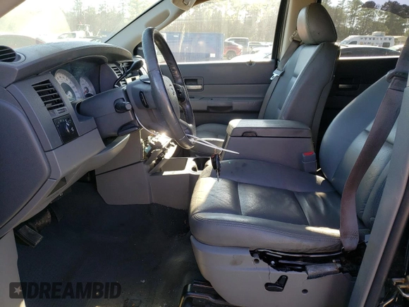 2005 Dodge Durango SLT with VIN 1D4HB48N45F595821, listed as a Copart auction lot 87407984 with 149,198 mi miles and Salvage title. Bid and sale history available at DreamBid. Image 7.