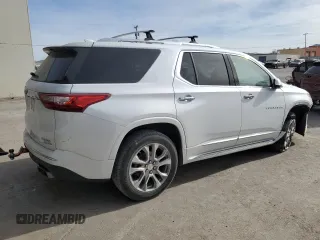 2019 Chevrolet Traverse Premier with VIN 1GNERKKW3KJ147054, listed as a Copart auction lot 59191225 with 112,436 mi miles and Salvage title. Bid and sale history available at DreamBid. Image 3.