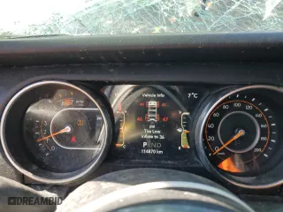2020 Jeep Wrangler Unlimited Sahara with VIN 1C4HJXEN3LW178659, listed as a Copart auction lot 50059495 with 114,870 mi miles and Salvage Title. Bid and sale history available at carsss.com. Image 9.