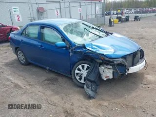 2009 Toyota Corolla with VIN JTDBL40E399046515, listed as a IAAI auction lot 42154947 with 153,041 mi miles. Bid and sale history available at carsss.com. Image 1.