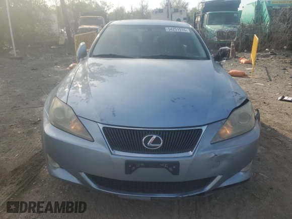 2006 Lexus IS 250 with VIN JTHCK262465005997, listed as a Copart auction lot 54251915 with 208,670 mi miles and Salvage Title. Bid and sale history available at DreamBid. Image 5.