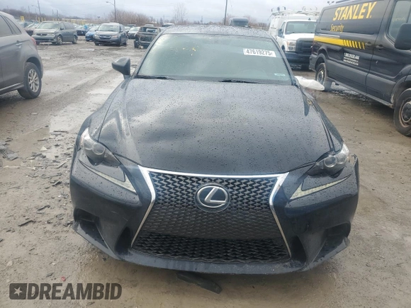 2015 Lexus IS 250 with VIN JTHBF1D28F5062278, listed as a Copart auction lot 47619275 with 122,500 mi miles and Salvage Title. Bid and sale history available at carsss.com. Image 5.