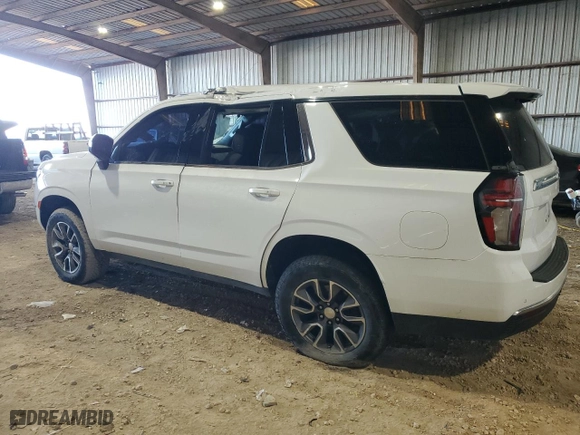 2022 Chevrolet Tahoe Commercial with VIN 1GNSKLED0NR215582, listed as a Copart auction lot 42316485 with 7,724 mi miles and Clean Title. Bid and sale history available at carsss.com. Image 2.