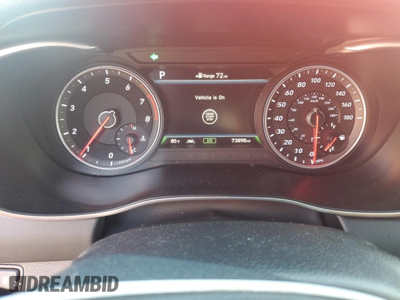2019 Genesis G70 Advanced with VIN KMTG34LE1KU012126, listed as a Copart auction lot 81837404 with 73,898 mi miles and Non Repairable. Bid and sale history available at DreamBid. Image 9.