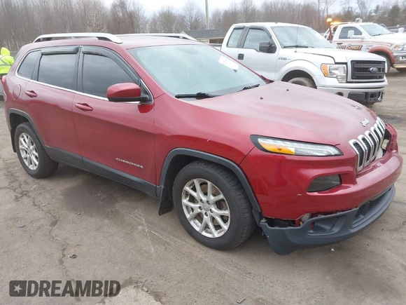 2015 Jeep Cherokee Latitude with VIN 1C4PJMCS6FW594812, listed as a IAAI auction lot 41709068 with 125,232 mi miles. Bid and sale history available at carsss.com. Image 1.