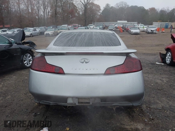 2005 Infiniti G35 Coupe with VIN JNKCV54E75M423240, listed as a IAAI auction lot 41103597 with 121,413 mi miles. Bid and sale history available at carsss.com. Image 16.