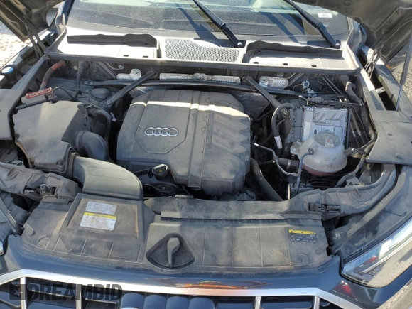 2021 Audi Q5 Premium Plus with VIN WA1BAAFY7M2118933, listed as a Copart auction lot 57853415 with 58,112 mi miles and Salvage title. Bid and sale history available at DreamBid. Image 13.