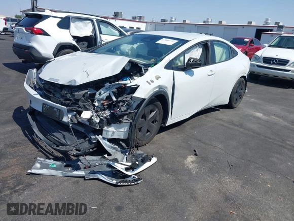 2023 Toyota Prius LE with VIN JTDACAAU7P3013923, listed as a IAAI auction lot 42600973 with 33,958 mi miles and . Bid and sale history available at DreamBid. Image 17.