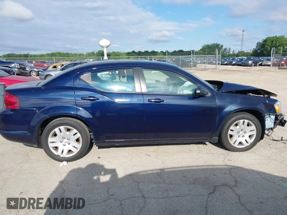 2014 Dodge Avenger SE with VIN 1C3CDZAB1EN111015, listed as a IAAI auction lot 42330669 with 82,265 mi miles and . Bid and sale history available at DreamBid. Image 14.