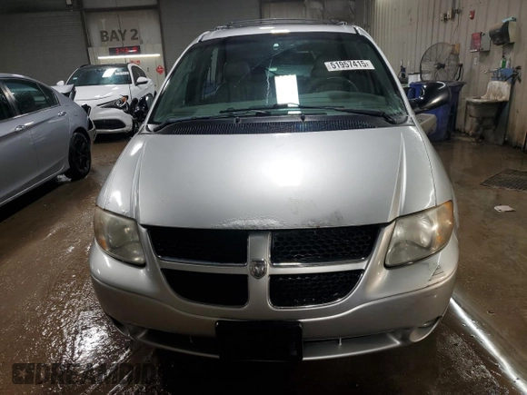 2002 Dodge Caravan ES with VIN 2B8GP54L02R523227, listed as a Copart auction lot 51957415 with 108,920 mi miles and Salvage Title. Bid and sale history available at carsss.com. Image 5.