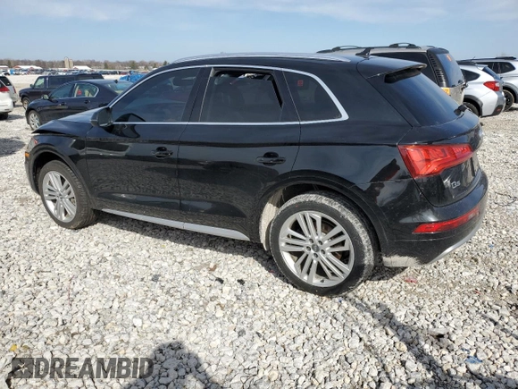 2018 Audi Q5 Premium Plus with VIN WA1BNAFY5J2168083, listed as a Copart auction lot 50024735 with 0 mi miles and Clean Title. Bid and sale history available at carsss.com. Image 2.