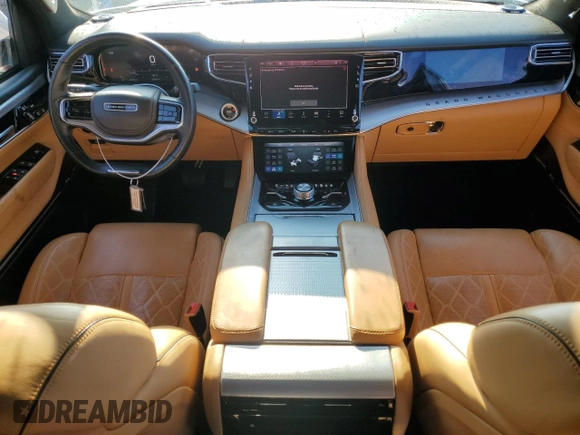 2022 Jeep Grand Wagoneer Series III with VIN 1C4SJVGP0NS113612, listed as a Copart auction lot 80022074 with 39,988 mi miles and Salvage title. Bid and sale history available at DreamBid. Image 8.