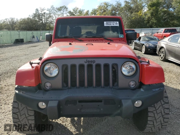 2018 Jeep Wrangler JK Unlimited Sport S with VIN 1C4BJWDG2JL873720, listed as a Copart auction lot 80321214 with 52,337 mi miles and Non Repairable. Bid and sale history available at carsss.com. Image 5.