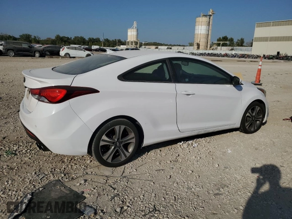 2014 Hyundai Elantra Coupe with VIN KMHDH6AH3EU026508, listed as a Copart auction lot 74847104 with 95,880 mi miles and Clean Title. Bid and sale history available at carsss.com. Image 3.