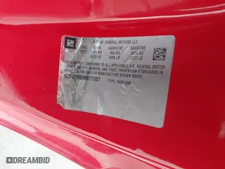 2017 Chevrolet Camaro 2LT with VIN 1G1FD1RS9H0171021, listed as a IAAI auction lot 41571765 with 1 mi miles. Bid and sale history available at carsss.com. Image 9.