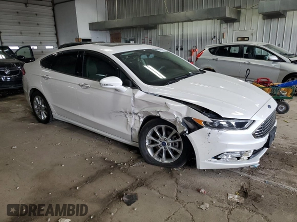 2017 Ford Fusion SE with VIN 3FA6P0HD1HR347819, listed as a Copart auction lot 59033275 with 100,671 mi miles and Clean title. Bid and sale history available at DreamBid. Image 4.