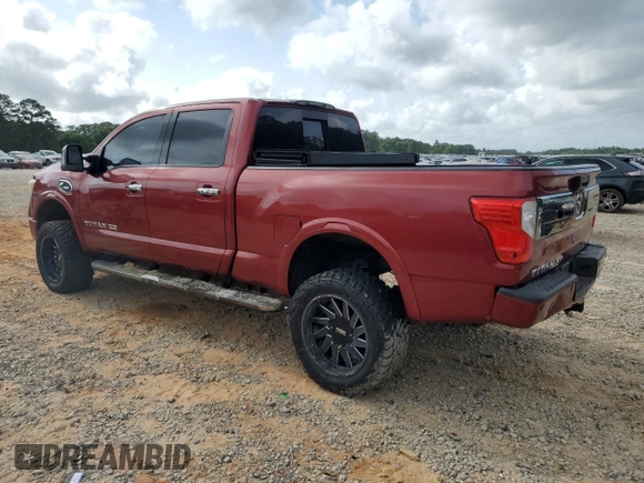 2016 Nissan Titan Platinum Reserve with VIN 1N6BA1F44GN504003, listed as a Copart auction lot 53953375 with Not provided miles and Non repairable. Bid and sale history available at DreamBid. Image 2.