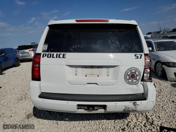 2018 Chevrolet Tahoe Commercial with VIN 1GNLCDEC8JR208369, listed as a Copart auction lot 47094255 with 0 mi miles and Salvage Title. Bid and sale history available at carsss.com. Image 6.