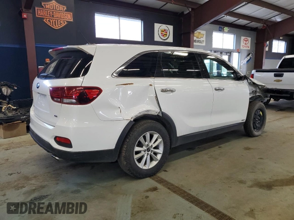 2019 Kia Sorento LX with VIN 5XYPGDA34KG524890, listed as a Copart auction lot 43414395 with 96,733 mi miles and Clean Title. Bid and sale history available at DreamBid. Image 3.