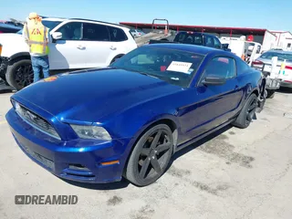 2014 Ford Mustang V6 with VIN 1ZVBP8AM8E5318735, listed as a IAAI auction lot 41848924 with 112,420 mi miles. Bid and sale history available at carsss.com. Image 17.