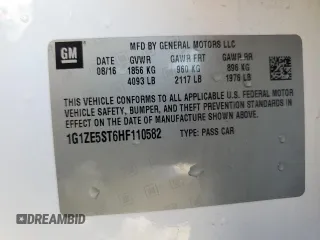 2017 Chevrolet Malibu LT with VIN 1G1ZE5ST6HF110582, listed as a Copart auction lot 48227255 with 175,347 mi miles and Salvage Title. Bid and sale history available at DreamBid. Image 12.