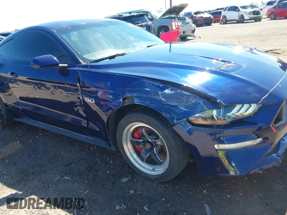 2019 Ford Mustang GT with VIN 1FA6P8CF9K5135798, listed as a IAAI auction lot 41629414 with 37,479 mi miles and . Bid and sale history available at DreamBid. Image 6.