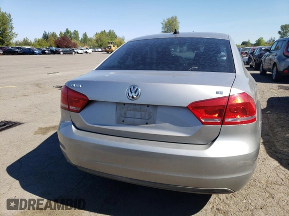 2012 Volkswagen Passat SE с VIN 1VWBP7A3XCC002926, выставлен на аукционе Copart как лот 52398365 с пробегом Не указан миль и Чистый • Clean title. История ставок и продаж доступна на DreamBid. Изображение 6.