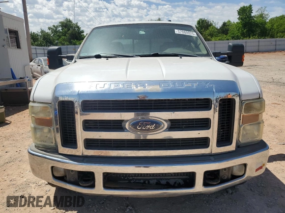 2008 Ford F-250 XL with VIN 1FTSW20R88ED18528, listed as a Copart auction lot 57080025 with 208,282 mi miles and Salvage title. Bid and sale history available at DreamBid. Image 5.