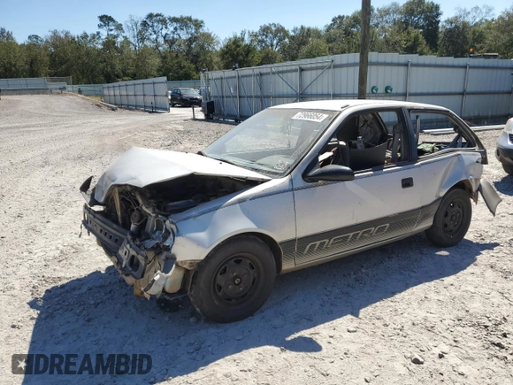 1990 Geo Metro z VIN 2C1MR2466L6018173, wystawiony jako Copart lot #72966054 z przebiegiem 88 980 mil mil oraz Szkody całkowita. Historia ofert i sprzedaży dostępna na DreamBid. Obrazek 1.