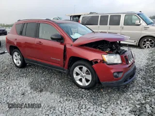 2012 Jeep Compass Sport with VIN 1C4NJCBA8CD661086, listed as a Copart auction lot 51484625 with 0 mi miles and Salvage Title. Bid and sale history available at carsss.com. Image 4.