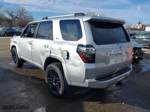 2020 Toyota 4Runner SR5 with VIN JTEBU5JR5L5767417, listed as a IAAI auction lot 41665935 with 57,297 mi miles. Bid and sale history available at carsss.com. Image 3.