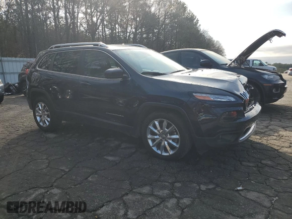 2015 Jeep Cherokee Limited with VIN 1C4PJLDB6FW507807, listed as a Copart auction lot 44366245 with 117,453 mi miles and Salvage Title. Bid and sale history available at DreamBid. Image 4.