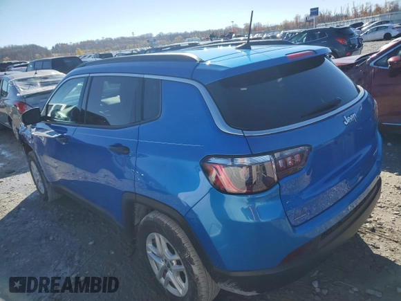 2021 Jeep Compass Sport z VIN 3C4NJCAB9MT573752, wystawiony jako Copart lot #81375004 z przebiegiem 64 735 mil mil oraz Szkoda całkowita • Salvage title. Historia ofert i sprzedaży dostępna na DreamBid. Obrazek 2.