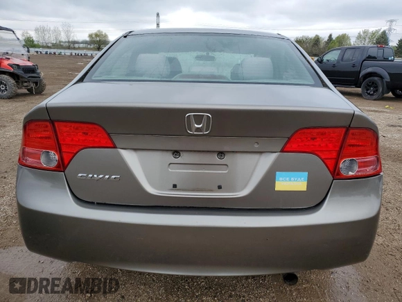 2006 Honda Civic LX z VIN 1HGFA16586L132710, wystawiony jako Copart lot #55261865 z przebiegiem 143 679 mil mil oraz Szkoda całkowita • Salvage title. Historia ofert i sprzedaży dostępna na DreamBid. Obrazek 6.