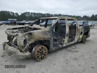 2022 GMC Sierra 1500 AT4 with VIN 3GTP9EEL0NG143764, listed as a Copart auction lot 46985035 with Not provided miles and Salvage title. Bid and sale history available at DreamBid. Image 1.